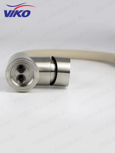 Смеситель VIKO V-4438 для кухни, с гибким изливом, бежевый, однорычажный, с подводкой, латунь,