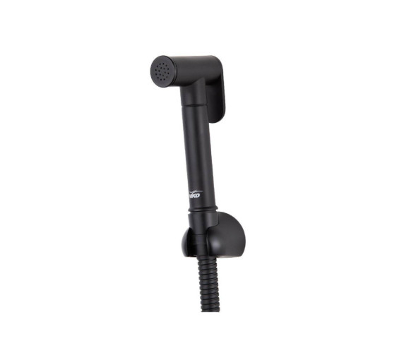 Гигиенический набор VIKO V-0132 (шланг, лейка, держатель) в коробке (латунь) черный матовый