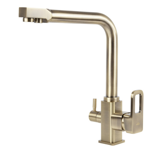 Смеситель VIKO V-5703 для кухни боковой под фильтр (латунь) Ф35 с гайкой Bronze