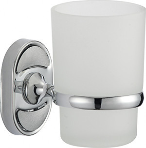 Стакан VIKO V-441 Metallic для зубных щеток, нержавеющая сталь/стекло, хром