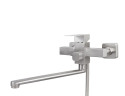 Смеситель VIKO V-7735 для ванны, картридж Ф35 мм, излив L-30 см, нержавеющая сталь, серебро