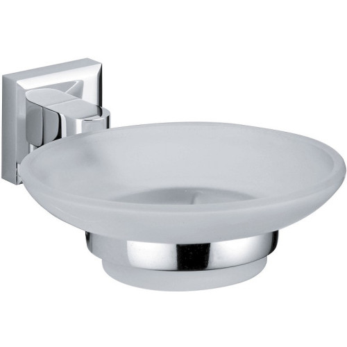 Мыльница VIKO V-131 Square (латунь/стекло), хром