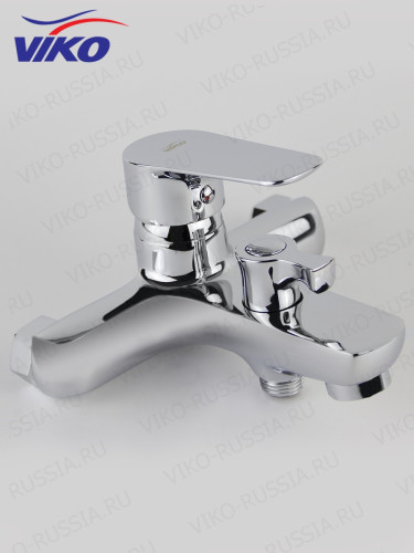 Смеситель VIKO V-4102 для ванны, с кронштейном для душевой лейки, Хром
