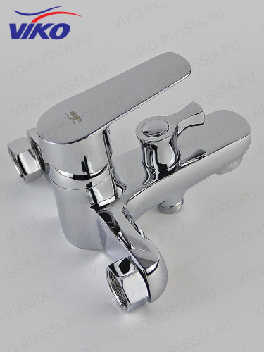 Смеситель VIKO V-4102 для ванны, с кронштейном для душевой лейки, Хром