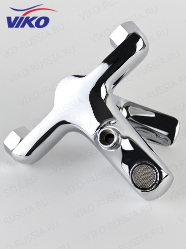 Смеситель VIKO V-4102 для ванны, с кронштейном для душевой лейки, Хром