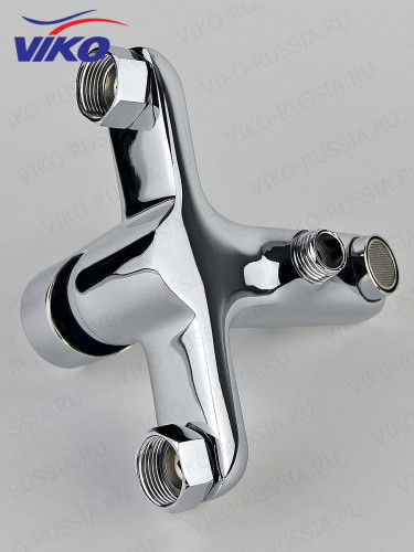 Смеситель VIKO V-4102 для ванны, с кронштейном для душевой лейки, Хром