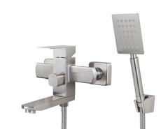 Смеситель VIKO V-7732 для ванны, картридж Ф35, латунь, Серебро