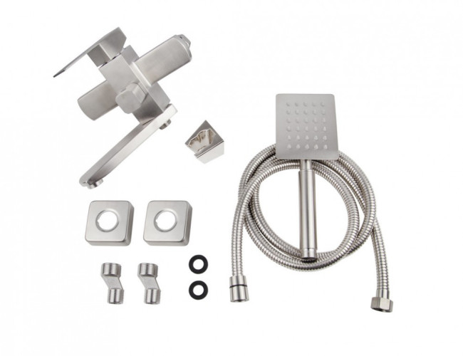 Смеситель VIKO V-7732 для ванны, картридж Ф35, латунь, Серебро