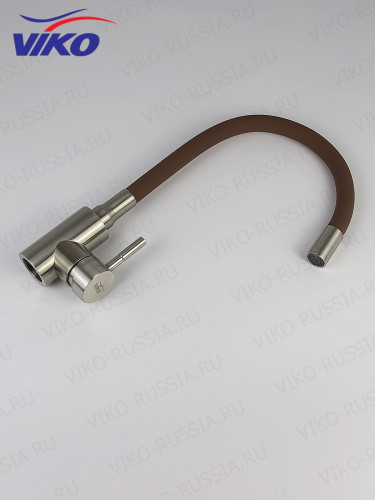 Смеситель VIKO V-4458 для кухни, с гибким изливом, коричневый