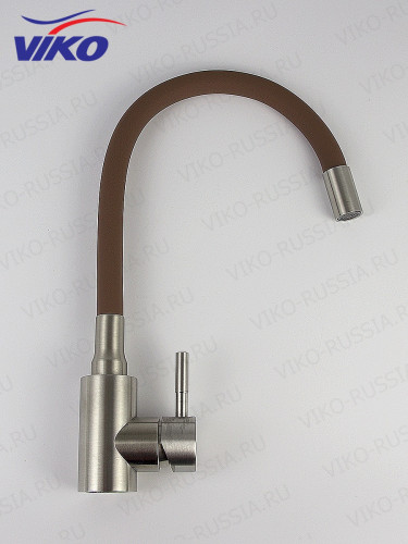 Смеситель VIKO V-4458 для кухни, с гибким изливом, коричневый