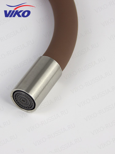 Смеситель VIKO V-4458 для кухни, с гибким изливом, коричневый