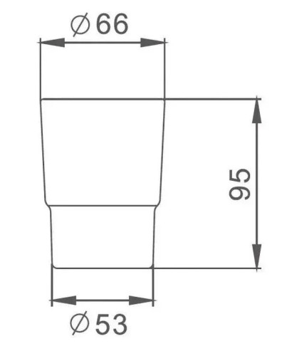 Стакан (запасной) VIKO V-904 для зубных щеток (стекло) d55mm d57mm d68mm