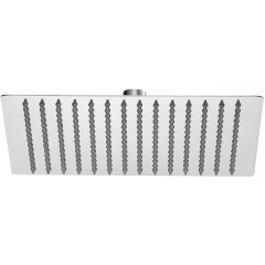 Душевая лейка VIKO V-0055 стационарная квадратная, 250*250мм, в коробке нержавейка Steel