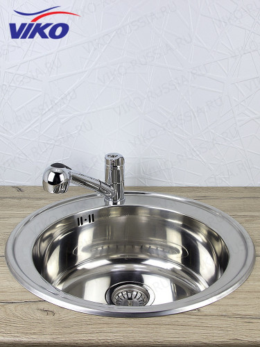 Смеситель для кухни VIKO V-6909 с вытяжной лейкой (лейка SM-032, V-0030)